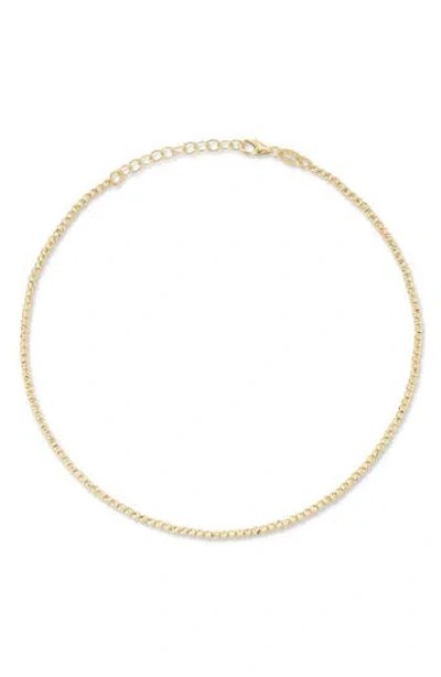 Ember Fine Jewelry 14k Gold Diamond Cut Ball Anklet