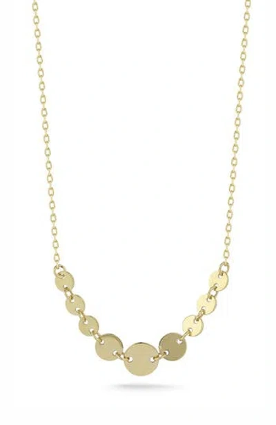 Ember Fine Jewelry 14k Gold Graduated Disc Necklace