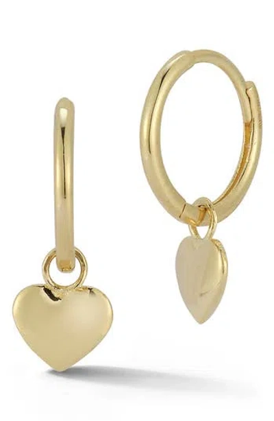 Ember Fine Jewelry 14k Gold Heart Drop Earrings