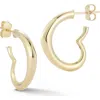 Ember Fine Jewelry 14k Heart Hoop Earrings In Gold