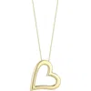 Ember Fine Jewelry 14k Gold Heart Pendant Necklace In Gold