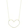 Ember Fine Jewelry 14k Gold Heart Pendant Necklace In Gold