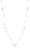 Ember Fine Jewelry 14k Gold Heart Station Necklace In Multi