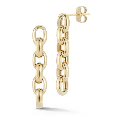 Ember Fine Jewelry Rolo Chain Drop Earrings In Blue