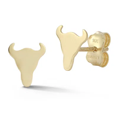 Ember Fine Jewelry Longhorn Stud Earrings In Gold