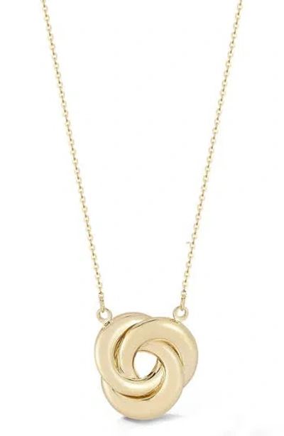 Ember Fine Jewelry 14k Gold Love Knot Pendant Necklace