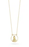 Ember Fine Jewelry 14k Gold Mary Necklace In Multi
