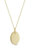 Ember Fine Jewelry 14k Gold Oval Pendant Necklace In Gold