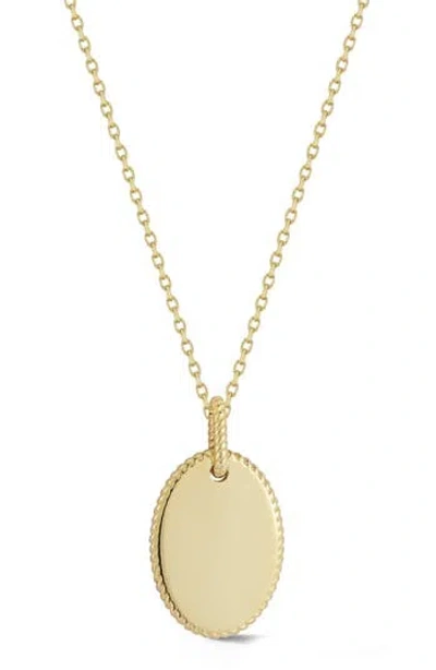 Ember Fine Jewelry 14k Gold Oval Pendant Necklace
