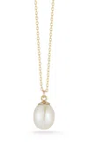 Ember Fine Jewelry 14k Gold 6.5mm Pearl Pendant Necklace In Multi