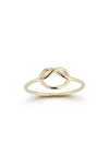 Ember Fine Jewelry 14k Gold Pretzel Knot Ring In Gold