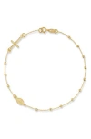 Ember Fine Jewelry 14k Gold Rosary Bracelet In Gold
