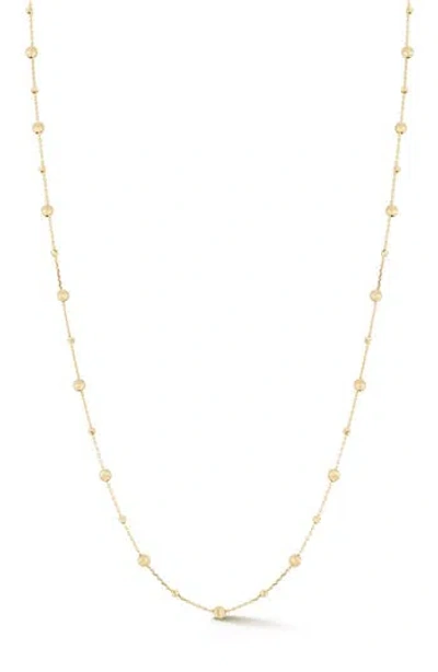 Ember Fine Jewelry 14k Gold Satin Ball Station Necklace
