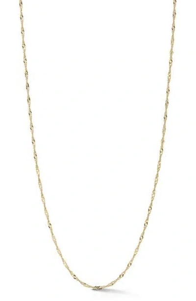 Ember Fine Jewelry 14k Gold Singapore Chain Necklace
