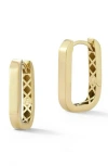 Ember Fine Jewelry 14k Gold Square Oval Hoop Earrings In Gold