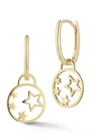 Ember Fine Jewelry 14k Gold Star Charm Earrings In Gold