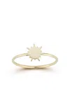 Ember Fine Jewelry 14k Yellow Gold Sun Ring In Multi