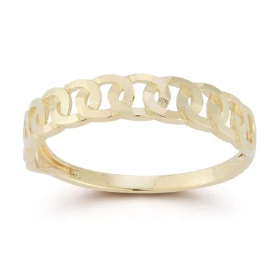 Ember Fine Jewelry 14k Gold Thin Chain Link Ring