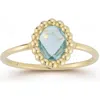 Ember Fine Jewelry 14k Gold Topaz Ring In Gold/blue