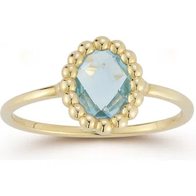 Ember Fine Jewelry 14k Gold Topaz Ring In Gold/blue