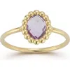 Ember Fine Jewelry 14k Gold Topaz Ring In Gold/purple
