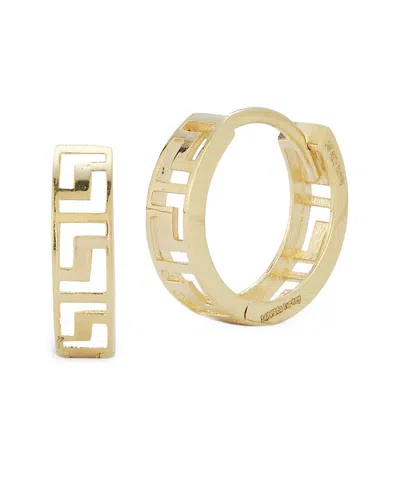 Ember Fine Jewelry 14k Greek Key Huggie Earrings