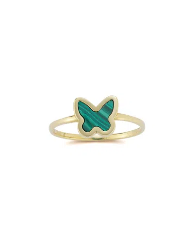 Ember Fine Jewelry 14k Green Malachite Butterfly Ring