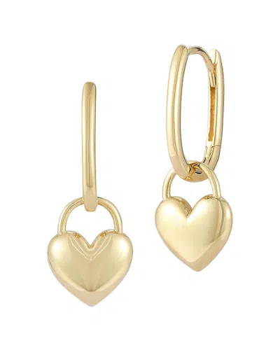 Ember Fine Jewelry 14k Heart Drop Earrings In Gold
