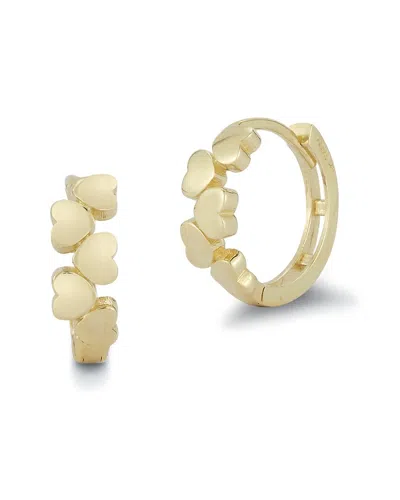 Ember Fine Jewelry 14k Heart Huggie Earrings In Gold