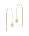 Ember Fine Jewelry 14k Heart Threader Earrings