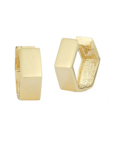 Ember Fine Jewelry 14k Hexagon Huggie Earrings