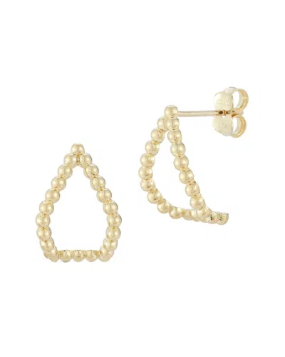 Ember Fine Jewelry Beaded Curved Stud Earrings In Gold
