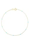 Ember Fine Jewelry 14k Italian Gold Enamel Chain Bracelet In Multi