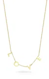 Ember Fine Jewelry 14k Italian Gold Love Necklace In Multi