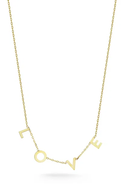 Ember Fine Jewelry 14k Italian Gold Love Necklace In Multi