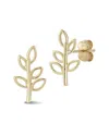 Ember Fine Jewelry 14k Leaf Studs