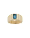 Ember Fine Jewelry 14k London Blue Topaz Statement Ring