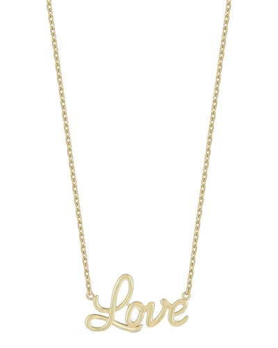 Ember Fine Jewelry 'love' Pendant Necklace In 14k Gold