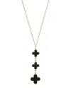 Ember Fine Jewelry 14k Malachite Clover Necklace