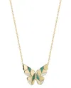 Ember Fine Jewelry 14k Malachite, Mother-of-pearl Necklace
