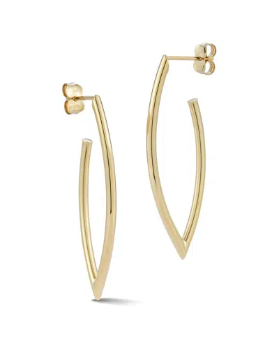 Ember Fine Jewelry 14k Marquise Hoops In Blue