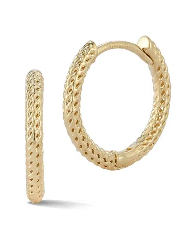 Ember Fine Jewelry 14k Mesh Huggie Earrings In Gold