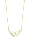 Ember Fine Jewelry 14k Yellow Gold Butterfly Pendant Necklace