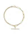 Ember Fine Jewelry 14k Paperclip Link T Bar Bracelet