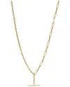 Ember Fine Jewelry 14k Paperclip Link T Bar Necklace