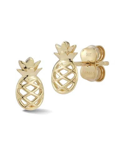 Ember Fine Jewelry 14k Pineapple Studs In Gold