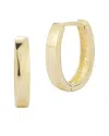 Ember Fine Jewelry 14k Polished Square Oval Huggie Earrings