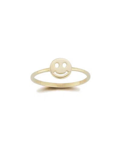 Ember Fine Jewelry 14k Gold Smiley Face Ring In White