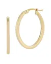 Ember Fine Jewelry 14k Squared Oval Hoops