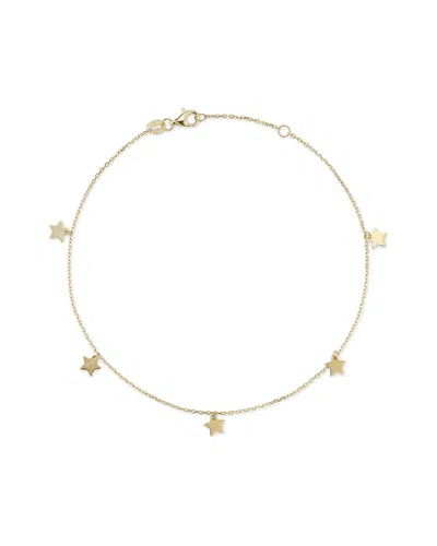 Ember Fine Jewelry 14k Star Anklet In Gold